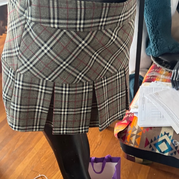 Nikibiki Checkered Mini Skirt with Button Detail - Picture 4 of 6